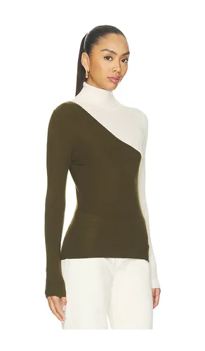 Koncert Bicolour Turtleneck in Olive. - size M (also in S, XS) - Essentiel Antwerp - Modalova