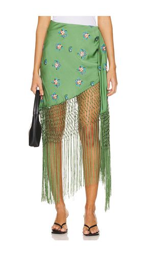 Fioretto Draping Fringe Skirt in Green. - size 32 (also in 40) - Essentiel Antwerp - Modalova