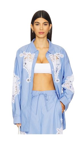 Hoofd Lace Shirt in Blue. - size L (also in M, S, XS) - Essentiel Antwerp - Modalova