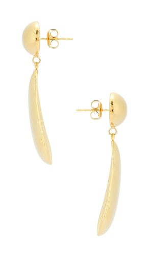 Pendientes largos ball en color oro metálico talla all - Epifene - Modalova