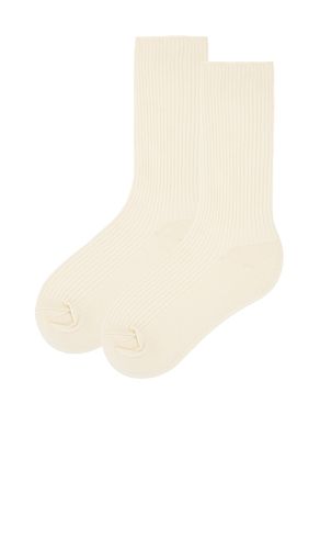 Eterne Classic Rib Socks in Cream - Eterne - Modalova