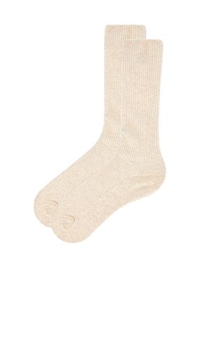 Eterne Classic Rib Socks in Beige - Eterne - Modalova