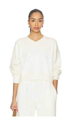 Cropped V-neck Sweatshirt in . Size L. Also in S, XS - Eterne - Modalova