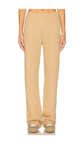 Straight Leg French Terry Sweatpant in Tan. - size L (also in M, S, XL, XS) - Eterne - Modalova