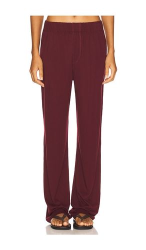 Lounge Cotton Modal Pant in Wine. - size L (also in M, S, XL, XS) - Eterne - Modalova
