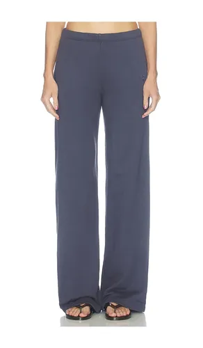 French Terry Oversized Wide Leg Sweatpant in Navy. - size L (also in M, S) - Eterne - Modalova