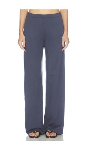 French Terry Oversized Wide Leg Sweatpant in Navy. - size L (also in M, S, XS) - Eterne - Modalova