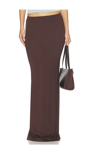 Maxi Soft Jersey Skirt in Brown. - size XL (also in XS) - Eterne - Modalova