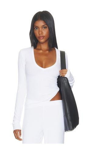 LANGARMSHIRT MIT V-AUSSCHNITT AUS BUTTERRIPP in . Größe S. Also in M - Eterne - Modalova