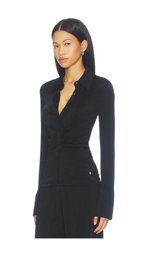 Ruched Charlie Liquid Jersey Top in . Taglia M. Also in S, XS - Eterne - Modalova