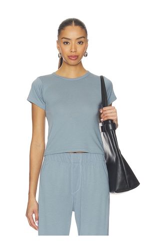 Butter Rib Short Sleeve Baby Tee in Blue. - size S (also in XS) - Eterne - Modalova