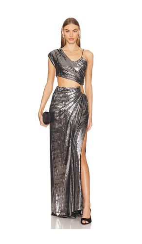 Shiloh Gown in Metallic Silver. - size 0 (also in 10, 2, 4, 6, 8) - ET OCHS - Modalova