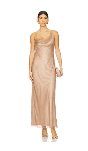 Myla Crystal Net Gown in Metallic Gold. - size 0 (also in 2, 4, 6) - ET OCHS - Modalova