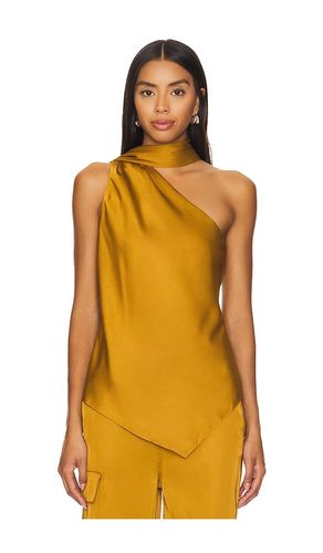 Isadora Tie Neck Top in Mustard. - size L (also in M) - ET OCHS - Modalova