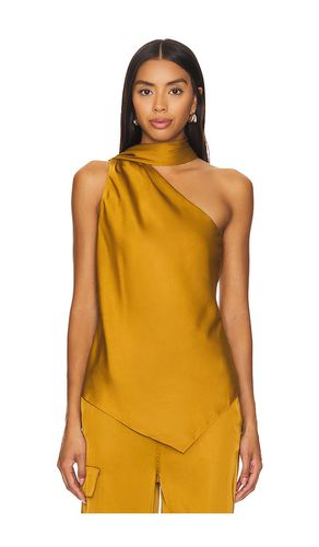 Isadora Tie Neck Top in Mustard. - size L (also in M, S, XS) - ET OCHS - Modalova