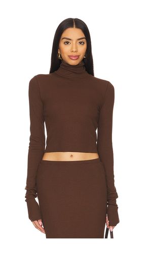 Cropped Fitted Turtleneck Top in . Taglia XL - Eterne - Modalova