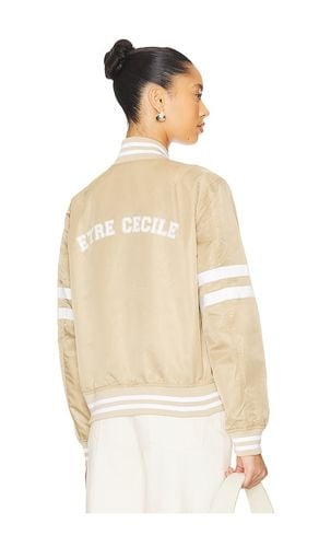 Varsity Flight Jacket in Tan. - size 34/2 (also in 36/4, 38/6, 40/8, 42/10) - etre cecile - Modalova