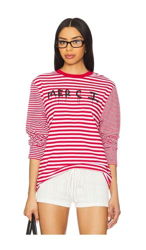 Merci Breton Long Sleeve Tshirt in Red. - size L (also in M, S, XS) - etre cecile - Modalova