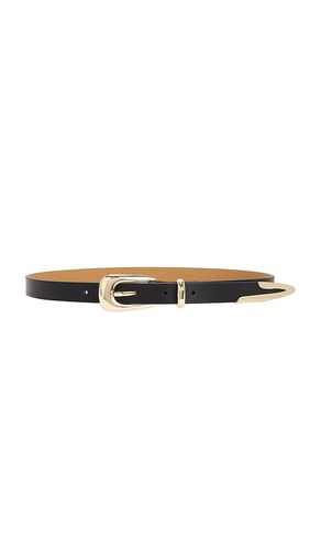 Liquid Metal Western Buckle Belt in Chocolate. - size L (also in M, S, XL, XS) - Ettika - Modalova