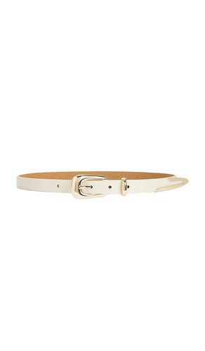 Liquid Metal Western Buckle Belt in Ivory. - size L (also in M, XL) - Ettika - Modalova