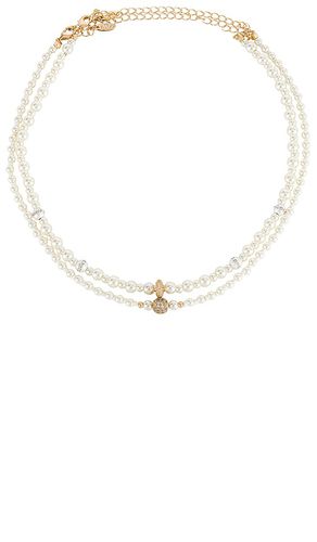 Pearl Beaded Layered Necklace Set in Ivory - Ettika - Modalova