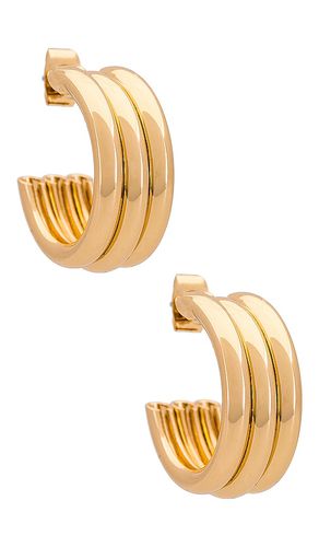 Small Hoops in Metallic - Ettika - Modalova