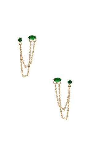 Ettika Earring in Green - Ettika - Modalova