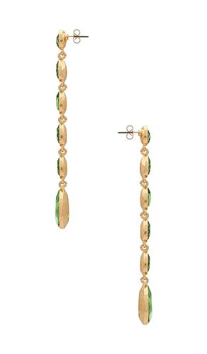 Ettika Pear Drop Earring in Green - Ettika - Modalova