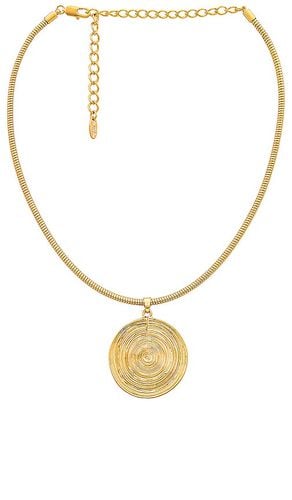 Statement Disc Choker in Metallic Gold - Ettika - Modalova