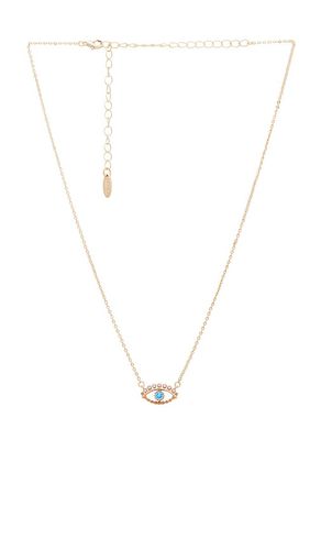 All Knowing Eye Crystal Necklace in Metallic - Ettika - Modalova