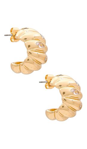 Chunk Hoop Earrings in Metallic - Ettika - Modalova