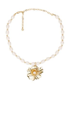 And Flower Necklace in Metallic Gold - Ettika - Modalova