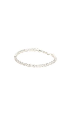 Crystal Tennis Bracelet in Metallic - Ettika - Modalova