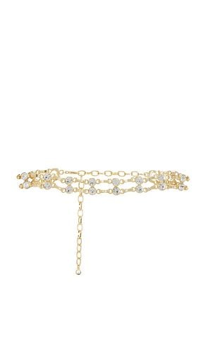 Double Chain Choker in Metallic Gold - Ettika - Modalova