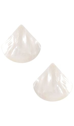 Mother Of Statement Stud Earrings in Ivory - Ettika - Modalova