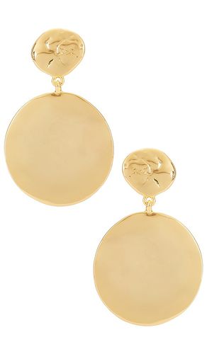 Double Wavy Disc Earrings in Metallic - Ettika - Modalova