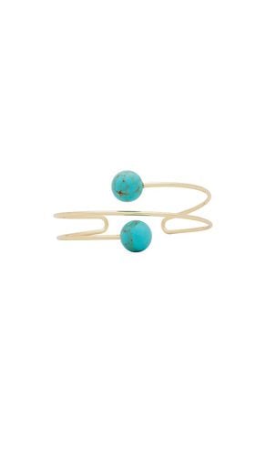 Ettika Bead Wire Cuff in Teal - Ettika - Modalova