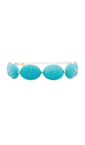 Oval Statement Choker in Teal - Ettika - Modalova