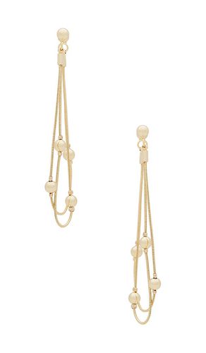 Bubble Snake Chain Earrings in Metallic - Ettika - Modalova