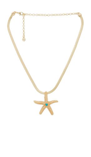 Starfish Pendant Herringbone Chain Necklace in Metallic - Ettika - Modalova