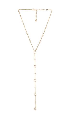 Radiant Gem Lariat Necklace in Metallic - Ettika - Modalova