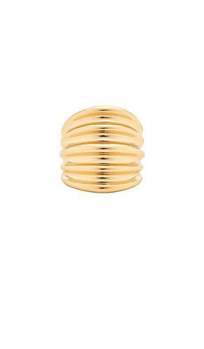 Thick Textured Band Ring in Metallic . - size 5 (also in 6, 7, 8) - Ettika - Modalova