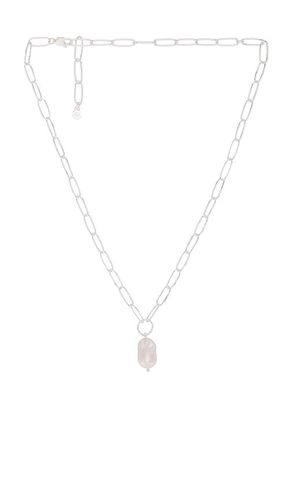 Single Pearl Chain Necklace in Metallic - Ettika - Modalova