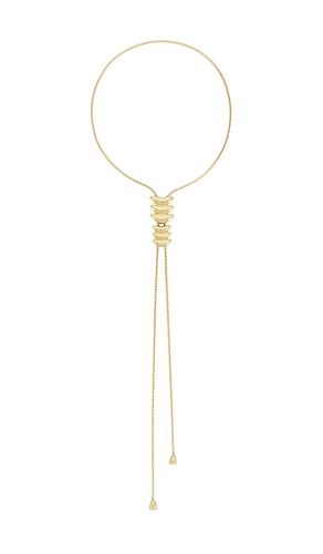 Metal Vortex Bolo Lariat Necklace in Metallic - Ettika - Modalova