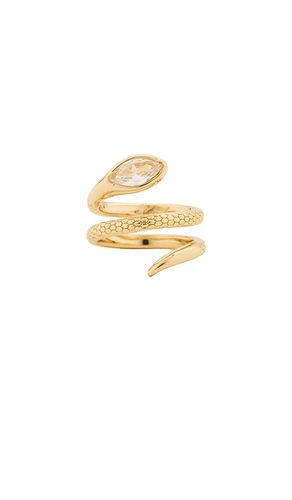 Serpent Wrap Ring in Metallic . - size 5 (also in 6, 7, 8) - Ettika - Modalova
