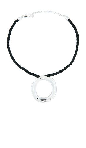 Open circle silk necklace in color metallic size all - Ettika - Modalova