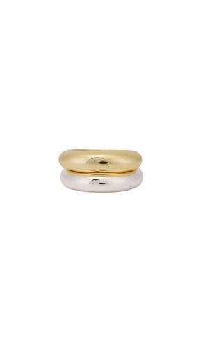 Modern Dome Ring Set in Metallic , Metallic . - size 5 (also in 6, 7) - Ettika - Modalova