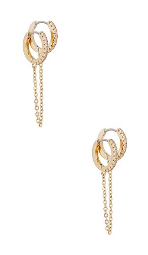 Double Piercing Crystal Cuff Earring in - Ettika - Modalova