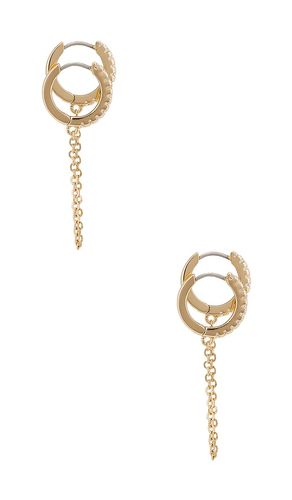 Double Piercing Crystal Cuff Earring in - Ettika - Modalova
