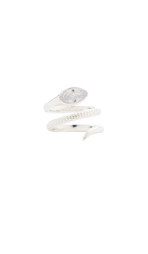 Serpent Wrap Ring in Metallic . - size 5 (also in 6, 7, 8) - Ettika - Modalova